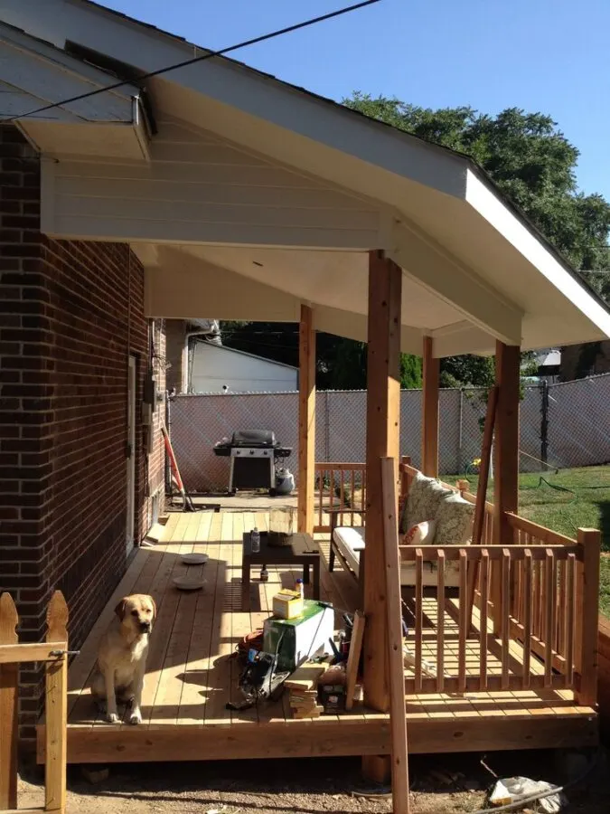 Backyard deck DIY project to add outdoor living space | Building Bluebird