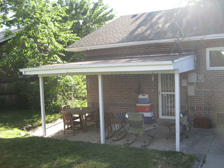 Original patio at our flip house