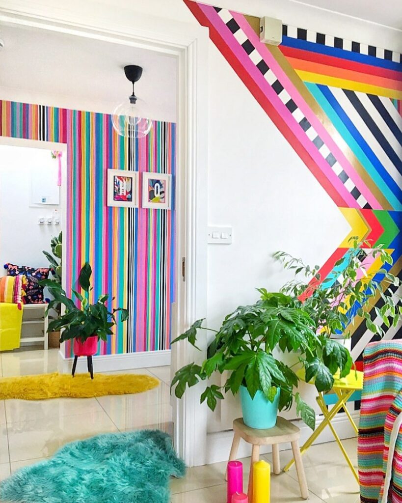 Bold color on the walls