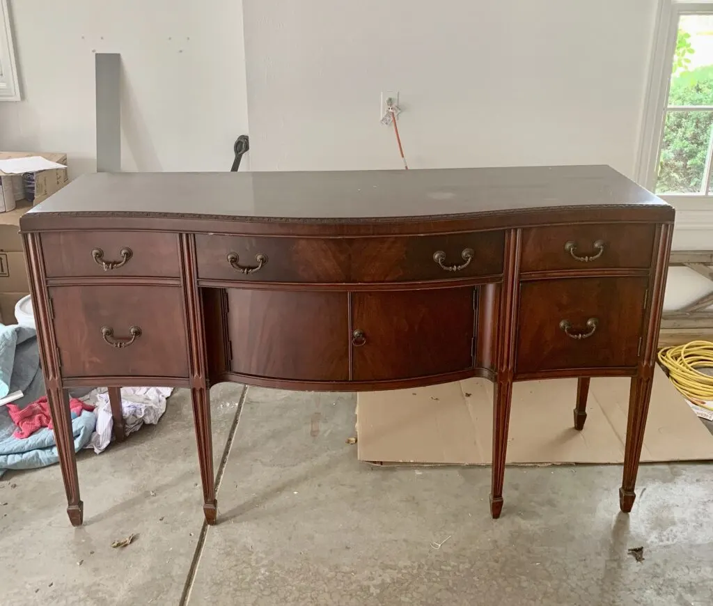 Thrifting and refinishing the buffet