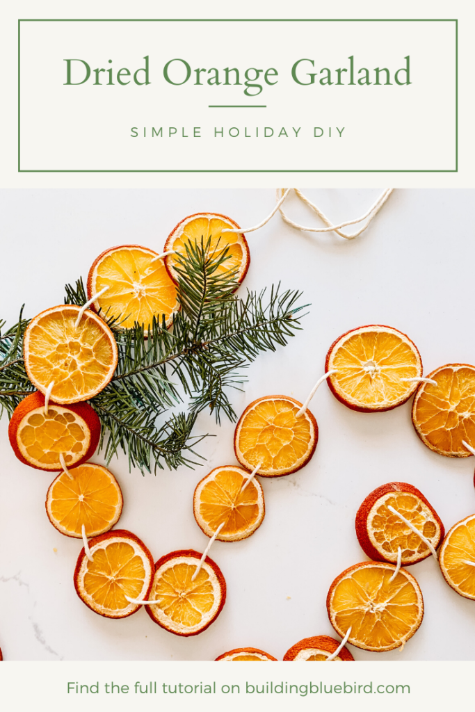 How to make dried orange slice garland for the holidays