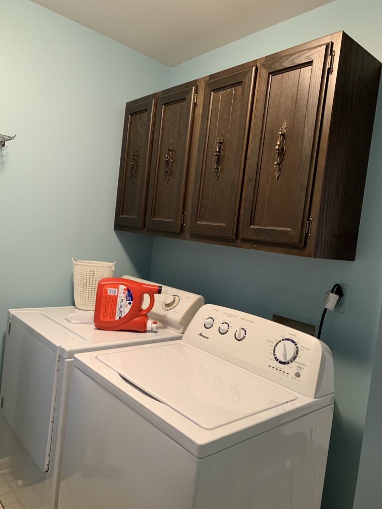 Quick Laundry Room Makeover for Under $300 - Building Bluebird
