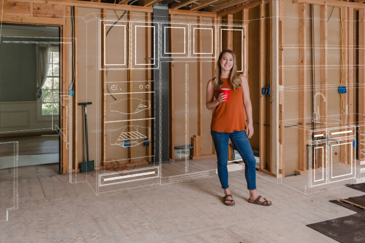 About Me: DIY expert, licensed real estate agent, and founder of Building Bluebird, Lindsey Mahoney