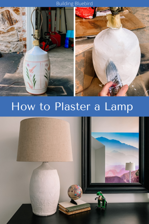 How to plaster a lamp and turn your dated lamp into a modern design! | Building Bluebird
#tutorial #upcycle 