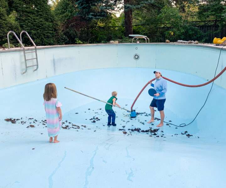 How to drain your pool to prep for paint | Building Bluebird #tutorial #paint #diy #home renovation