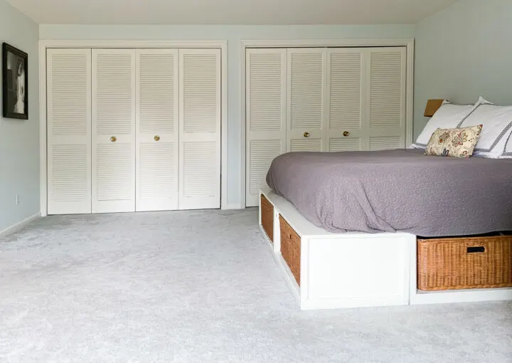 Bedroom design plans - before | Building Bluebird #bhgorc #moodybedroom #moodypaintcolors #oneroomchallenge