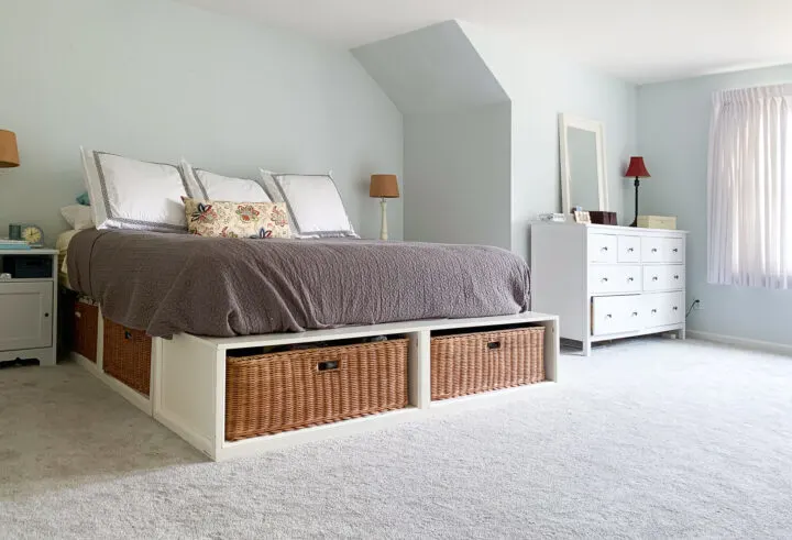 Master bedroom before the moody makeover | Building Bluebird #orc