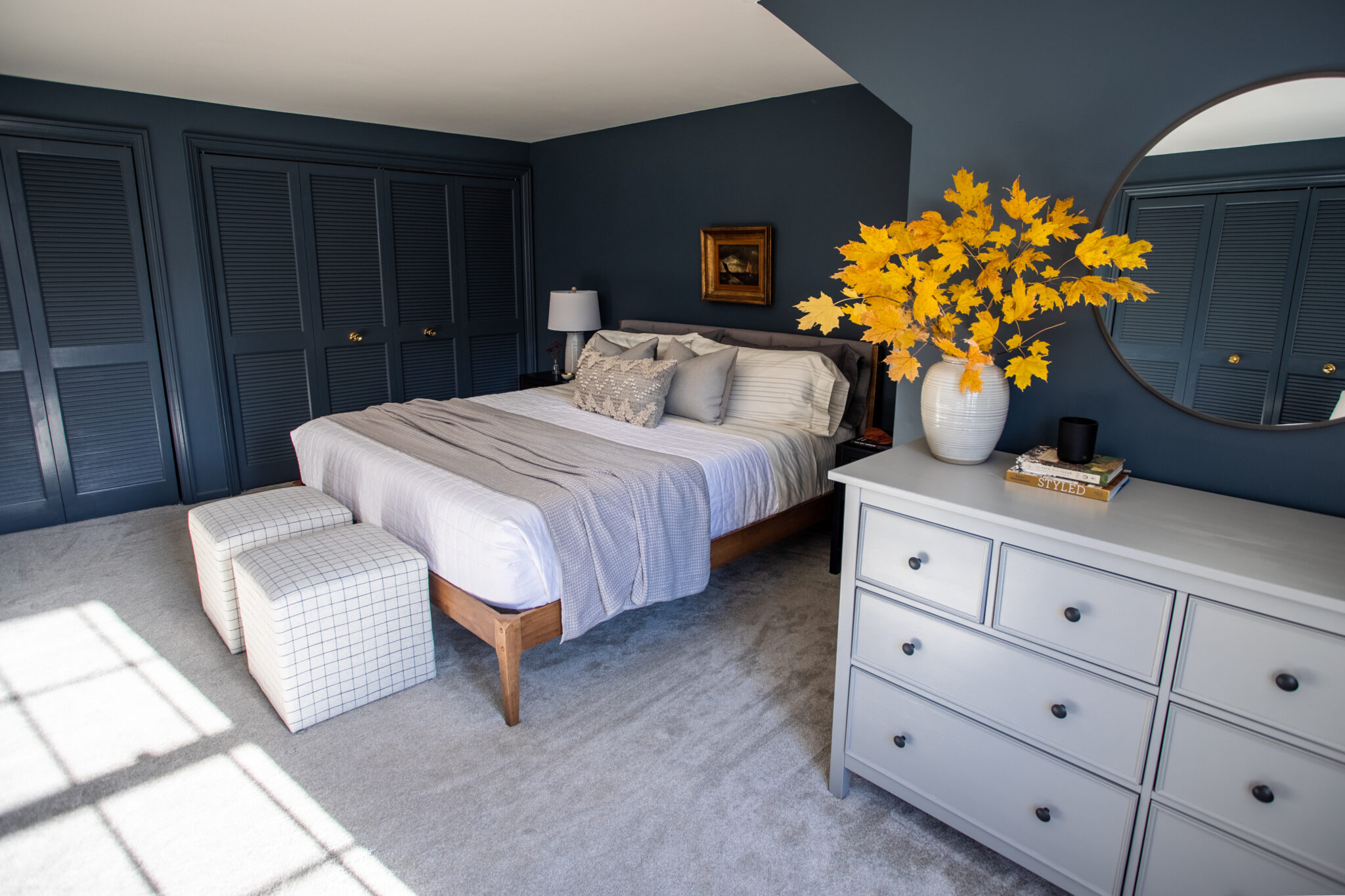 Exciting Dark Blue Bedroom Reveal | ORC - Building Bluebird