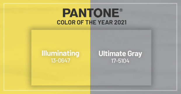 2021 Paint Color Trends - Illuminating and Ultimate Gray by Pantone | Building Bluebird #designtrends #paintcolors #homerenovation #diy #coty #2021coty #coloroftheyear
