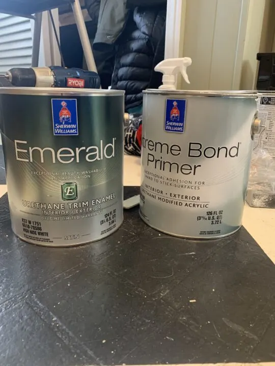 Extreme bonding primer & acrylic trim paint to cover oil based paint | Building Bluebird
