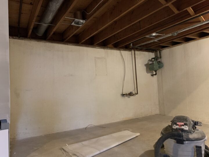 How to paint an exposed basement ceiling black | Building Bluebird
