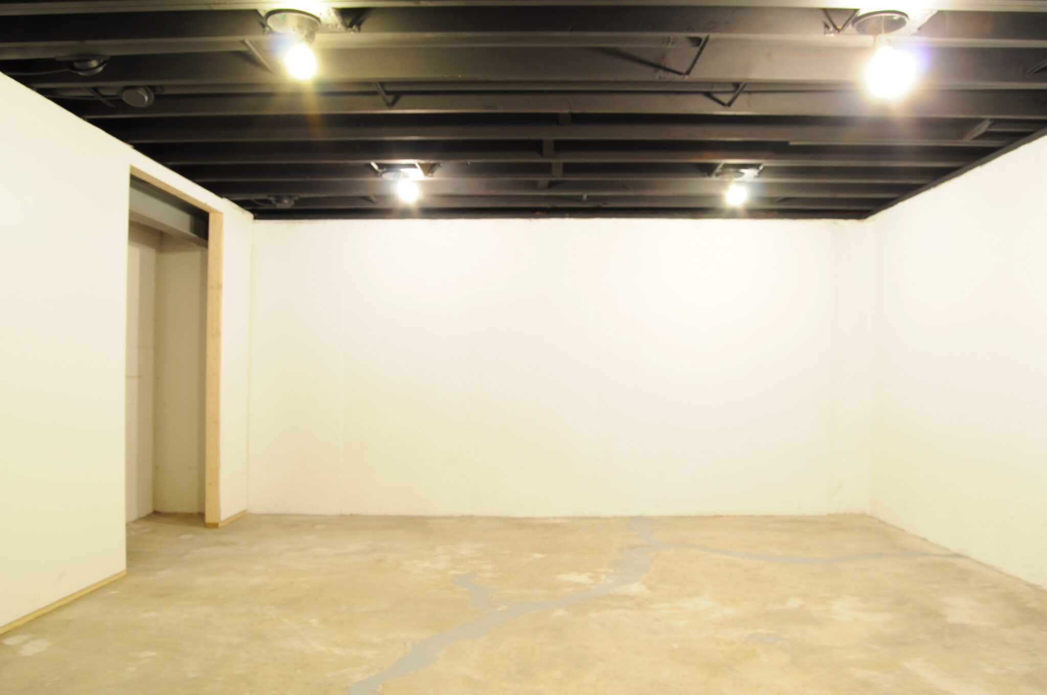 How to Paint an Exposed Basement Ceiling Black DIY Building Bluebird