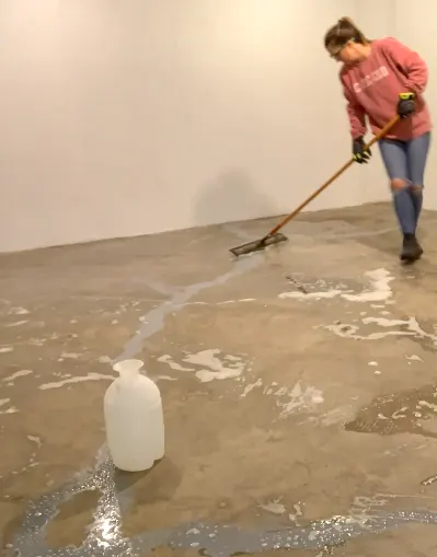 How to clean your concrete basement floors to prep for paint | Building Bluebird