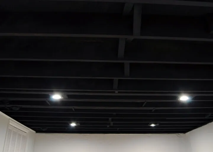 How to paint an exposed basement ceiling yourself | Building Bluebird