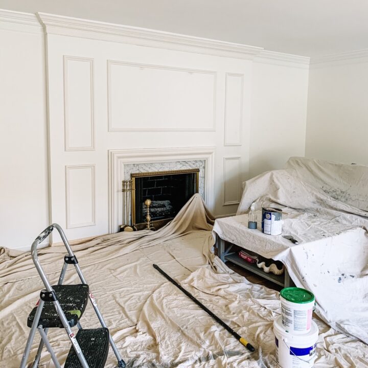 Installing new floors and painting the living room for a fresh new look | Building Bluebird #orc #bhgorc #livingroommakeover