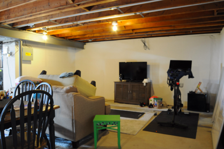 Easy and affordable unfinished basement ideas for you to try at home | Building Bluebird