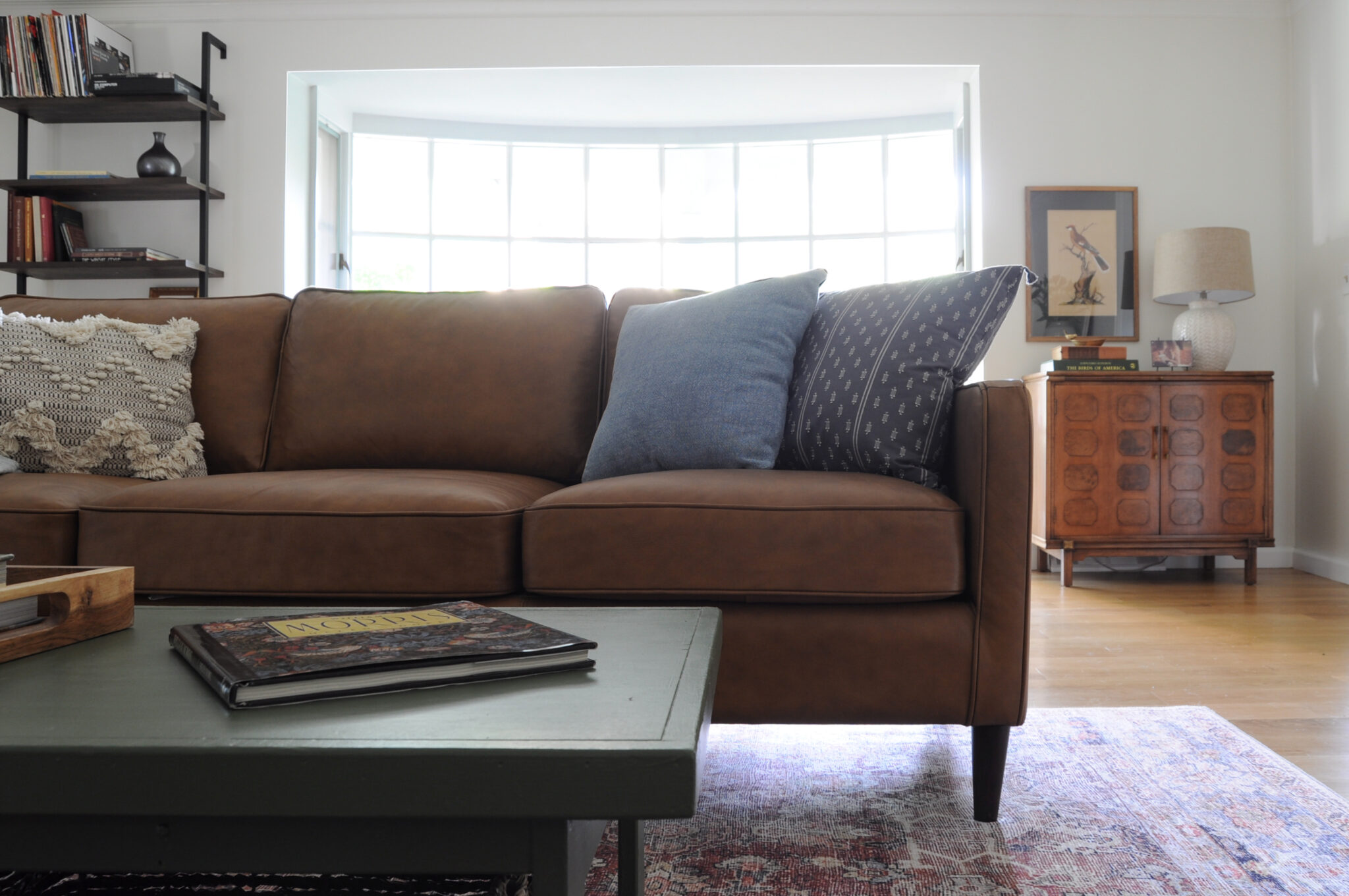 Eclectic MCM Living Room Makeover Reveal Building Bluebird