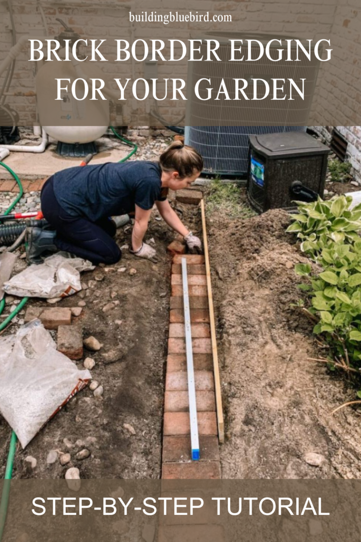 How to lay a brick border to edge a garden bed