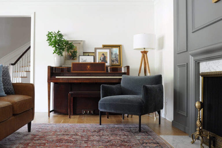 Eclectic MCM Living Room Makeover Reveal