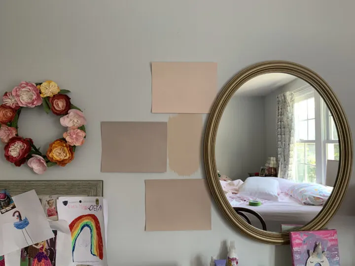 Painting the walls pink with this vintage inspired girls bedroom | Building Bluebird #bhgorc