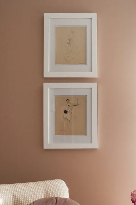 Decorating a girls bedroom with vintage artwork that is one-of-a-kind and affordable | Building Bluebird #bhgorc