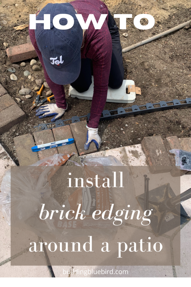 How to Install Brick Edging Around a Patio Building Bluebird