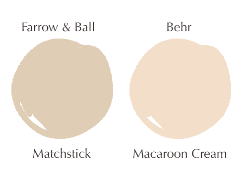 Popular Farrow & Ball paint color dupes with Behr paint | Matchstick