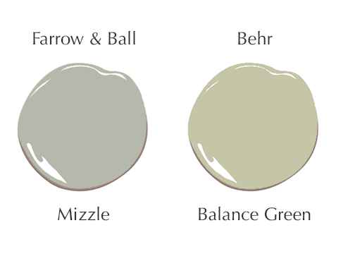 Popular Farrow & Ball paint color dupes with Behr paint | Mizzle