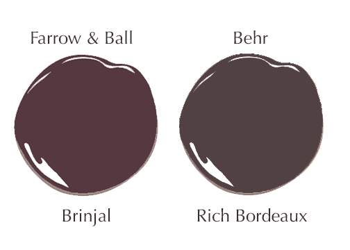 Popular Farrow & Ball paint color dupes with Behr paint | Brinjal