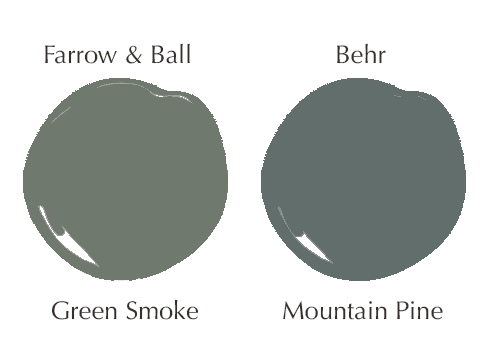 Popular Farrow & Ball paint color dupes with Behr paint | Green Smoke