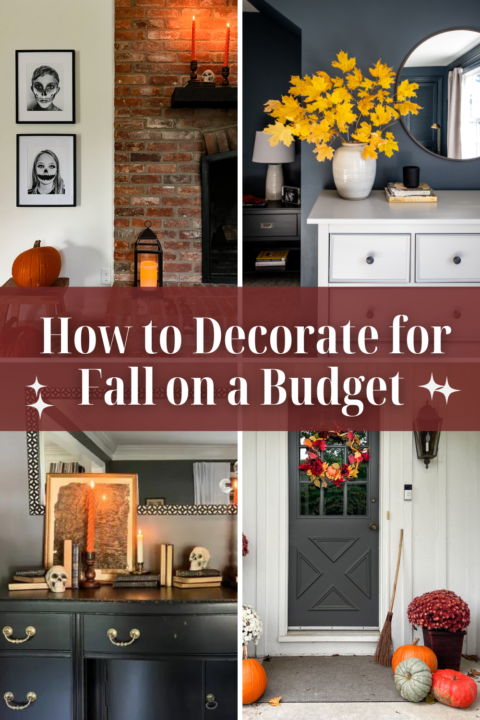 How to decorate your home for fall on a budget!