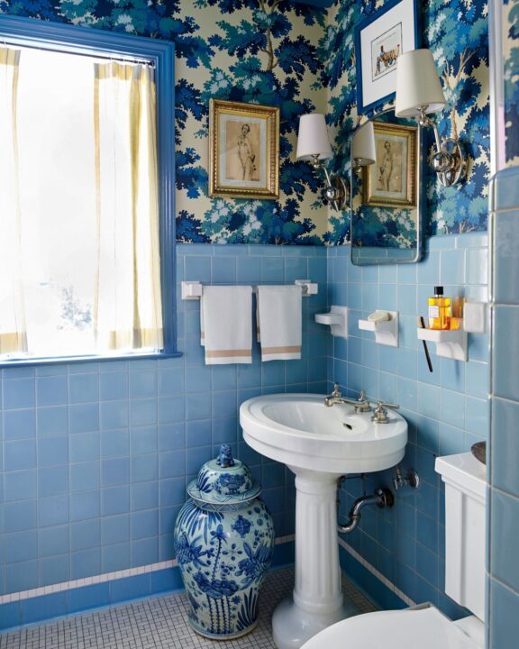 Embracing colorful bathrooms and retro tile | Building Bluebird