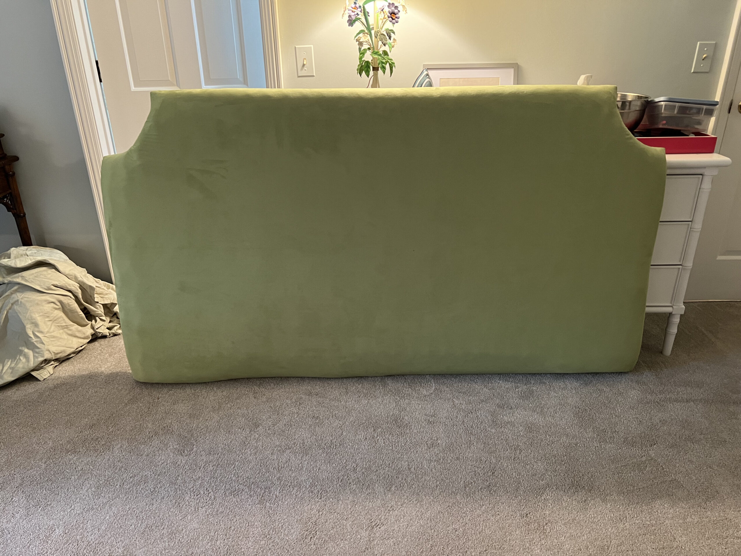 DIY Upholstered Headboard with Tufted Buttons Building Bluebird