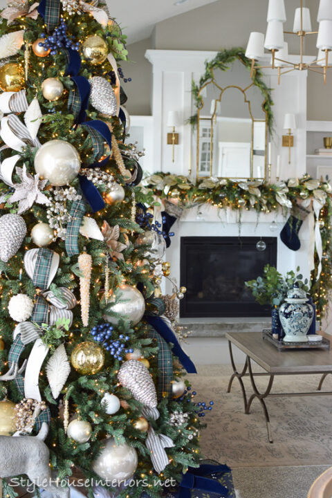 Inspiring blue and white Christmas decor ideas to try at home | Building Bluebird