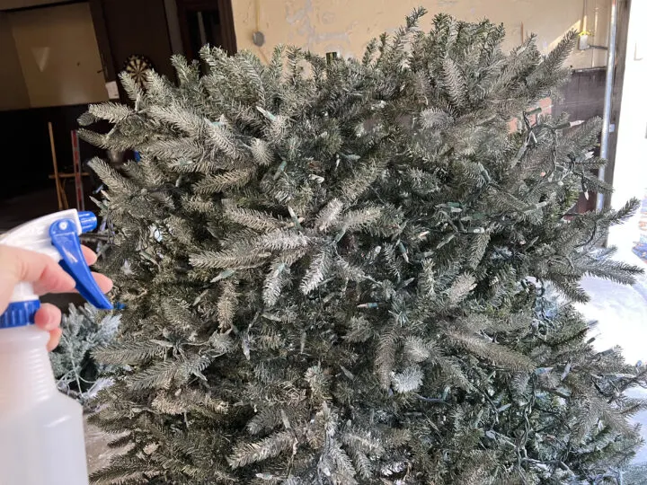 How to flock an artificial Christmas tree - including a tutorial and the not-so-fun challenges we encountered | Building Bluebird