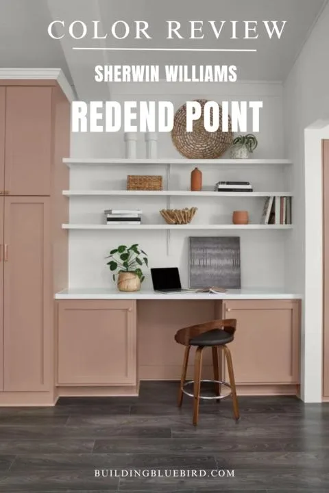 Color review of Sherwin Williams 2023 color of the year - Redend Point | Building Bluebird