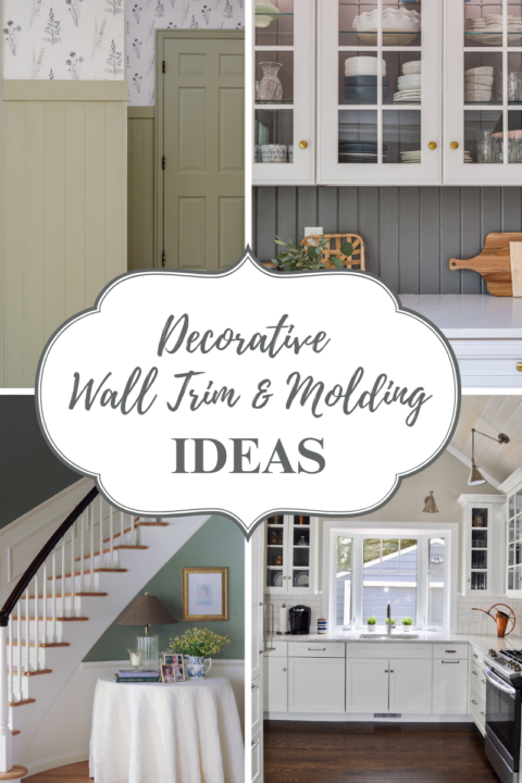 Get inspired by these DIY-able decorative wall trim and molding ideas!