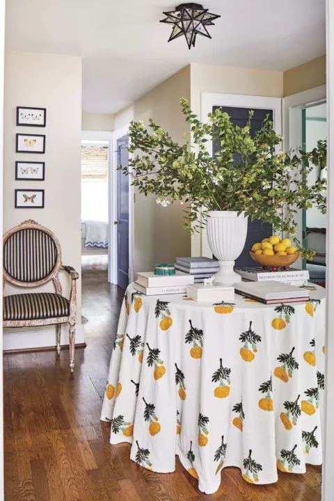 Stylish skirted table inspiration for the home | Building Bluebird