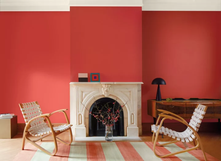 Raspberry Blush by Benjamin Moore - 2023 paint trends to try in your home this year | Building Bluebird