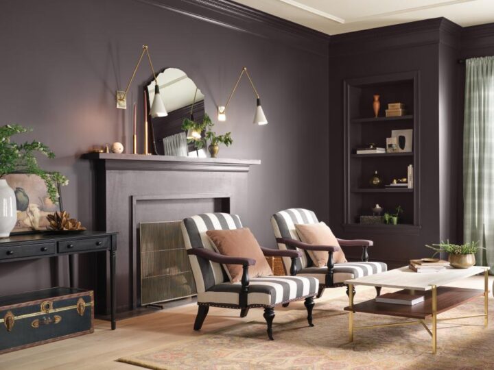 Darkroom by HGTV Home - 2023 paint color trends to try in your home this year | Building Bluebird