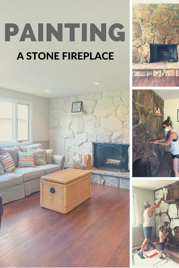 How to Paint a Stone Fireplace