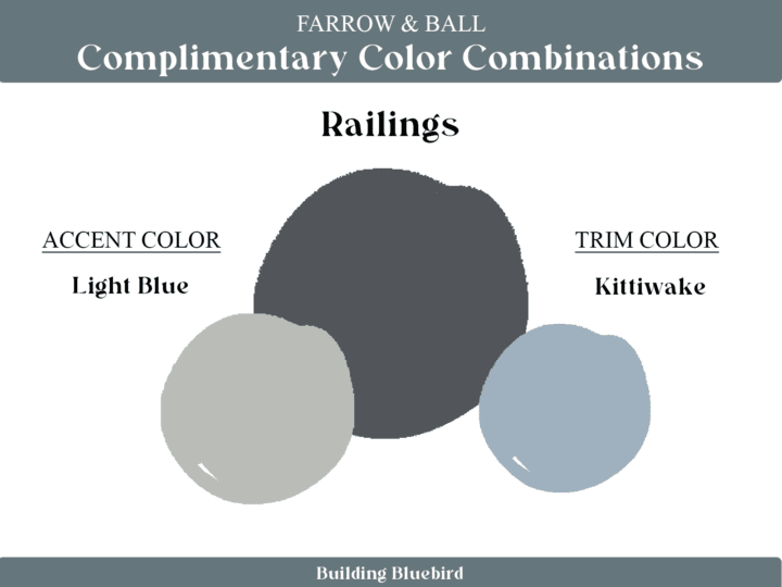 Railings - 9 of the most popular Farrow and Ball colors to try at home | Building Bluebird 
