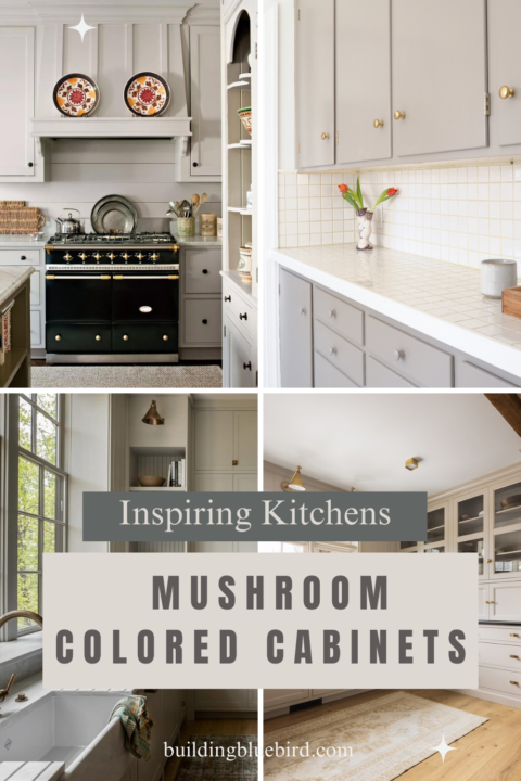 7 inspiring kitchens with mushroom colored cabinets | Building Bluebird