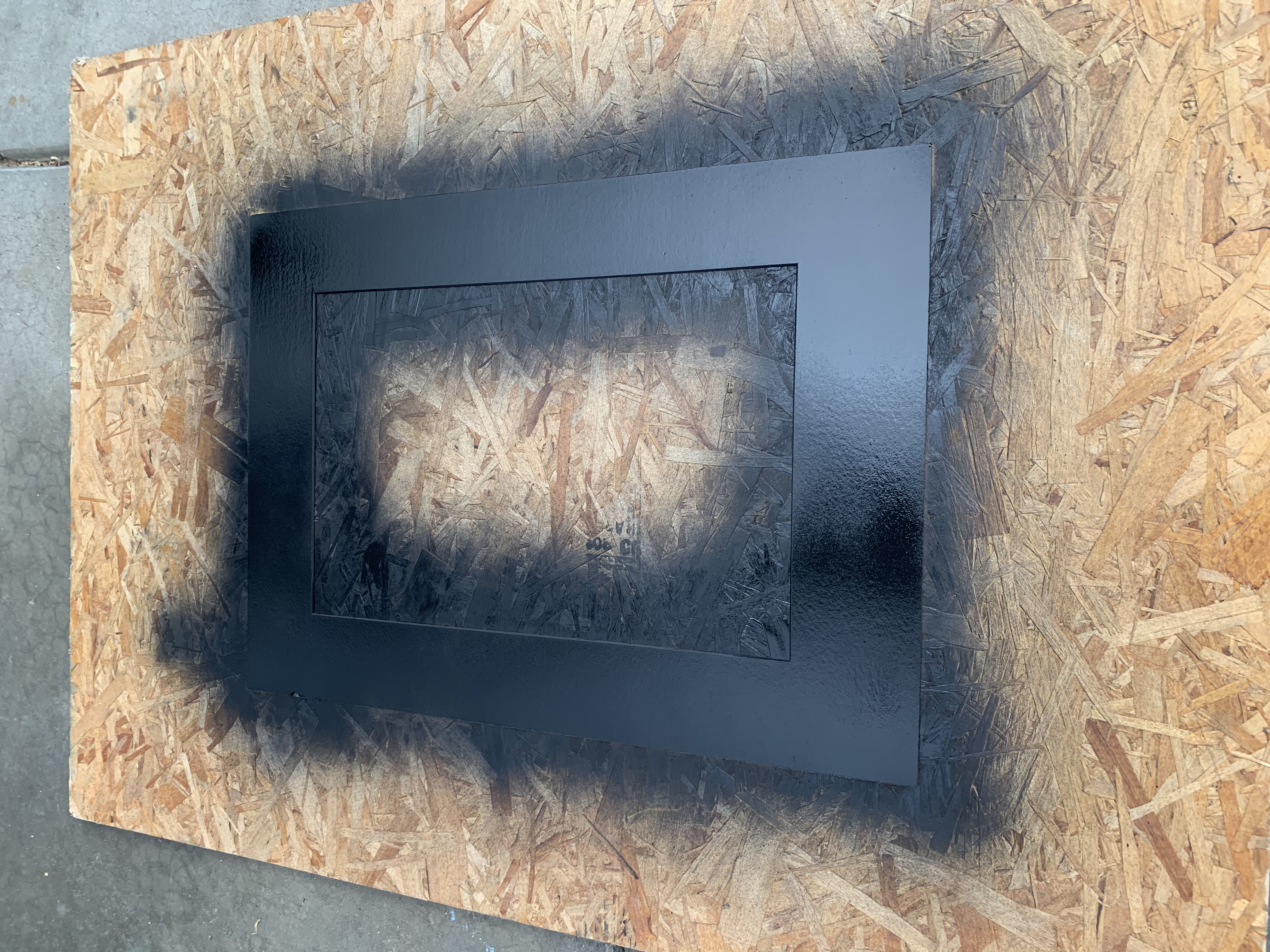 How to Update a Picture Frame Mat with Paint - Building Bluebird