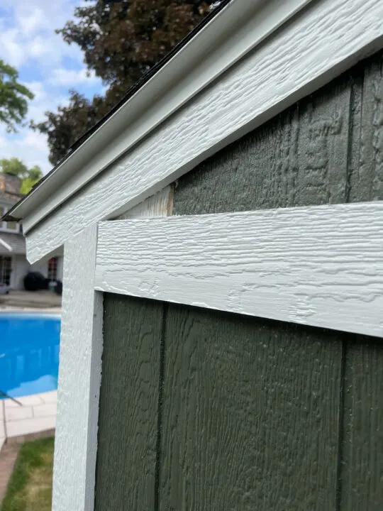 How to paint a shed dark green - Shade Grown Sherwin Williams