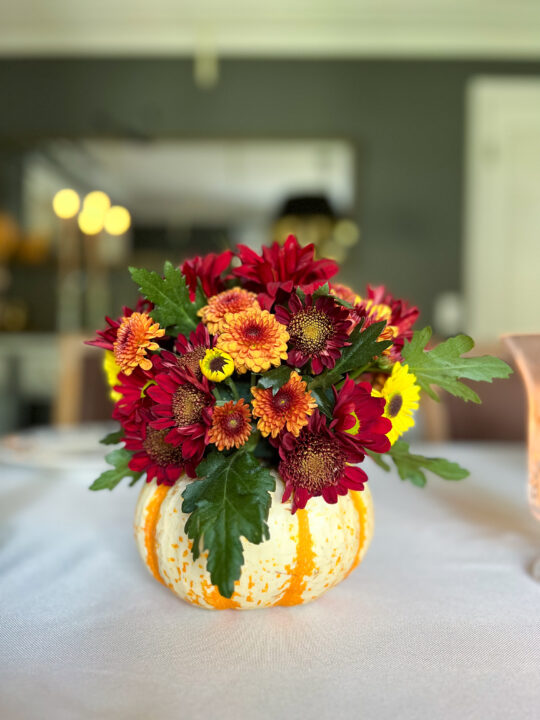 How to Make a Beautiful Pumpkin Flower Arrangement