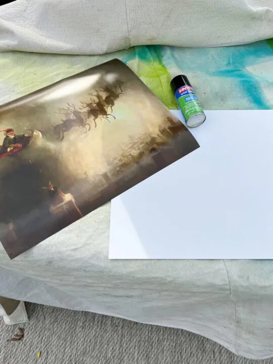 How to Make Art Prints Look Like a Vintage Painting with this faux oil painting DIY