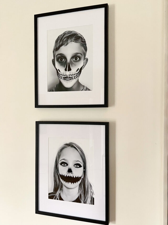 How to make creep Halloween decor with filtered photos