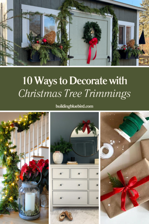 10 Unique ways to decorate for Christmas using tree trimmings
