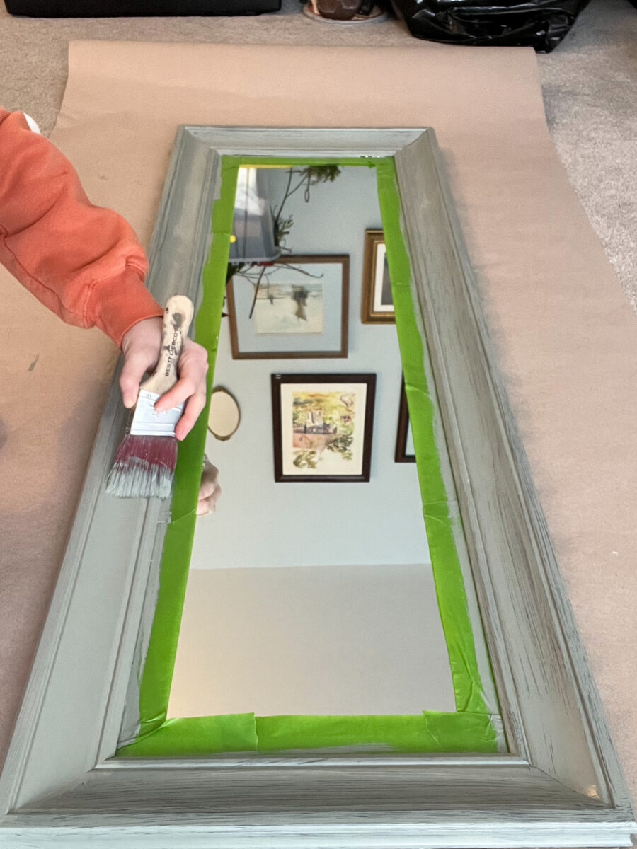 Easy DIY Checkered Mirror Using Leftover Paint Samples Building Bluebird